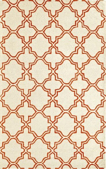 Dynamic Rugs PALACE 5568-119 Ivory and Orange